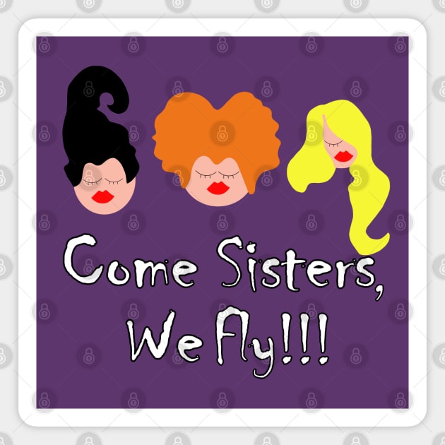 The Famous Witch Sisters Magnet by garciajey